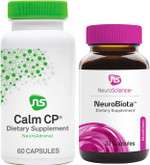 Neuroscience Neurobiota (30 Capsules) + Calm Cp (60 Capsules) Stress + Cortisol Management Support Bundle - Mood Probiotic + Helps Decrease Cortisol (2 Products) Neuroscience Neurobiota (30 Capsules) + Calm Cp (60 Capsules) Stress + Cortisol Management Support Bundle - Mood Probiotic + Helps Decrease Cortisol (2 Products)