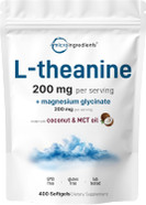 Pure L-Theanine Powder, 100 Grams (1 Year Supply), Filler Free, No Gmos And Vegan Friendly