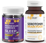 Magnesium Citrate Gummies 30Ct With Serotonin Mood Support Supplement 60Ct By Natural Stacks Magnesium Citrate Gummies 30Ct With Serotonin Mood Support Supplement 60Ct By Natural Stacks