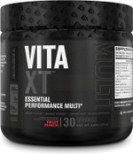 Jacked Factory Vita Xt Performance Multivitamin Powder - Daily Multivitamin For Men With Ksm-66 Ashwagandha, Prebiotic Fiber, Vitamin A, C, D, K, B6, B12, & More - Fruit Punch, 30Sv