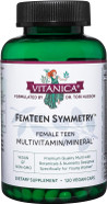 Vitanica Femteen Symmetry, Vitamins For Teens Daily Multivitamin, Vegan, 120 Capsules Vitanica Femteen Symmetry, Vitamins For Teens Daily Multivitamin, Vegan, 120 Capsules