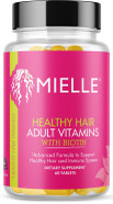 Mielle Organics Adult Healthy Hair Formula Vitamins With Biotin,Capsule,Tablet, 60 Count