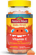 Nature Made Kids First Vitamin C Gummies, Dietary Supplement For Immune Support, 110 Gummies, 110 Day Supply