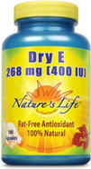 Nature's Life Dry E, 400 IU | 100 ct