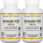 Antarctic Krill Oil, Omega-3 Phospholipids With Naturally Occurring Astaxanthin, Natural Strawberry & Lemon Flavor, Non Gmo, 1,000 Mg, 120 Fish Gelatin Softgels, 2 Pack120 Count (Pack Of 2)