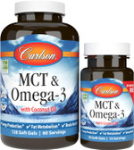 Carlson - Mct & Omega-3, Coconut Oil, Caprylic & Capric Acids, Epa & Dha, Energy Production, Fat Metabolism & Brain Health, 120+30 Softgels Carlson - Mct & Omega-3, Coconut Oil, Caprylic & Capric Acids, Epa & Dha, Energy Production, Fat Metabolism & Brain Health, 120+30 Softgels