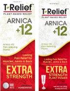 Medinatura T-Relief Extra Strength Pain Relief Arnica +12 Plant-Based Pain Relievers 100Ct Tablets T-Relief Extra Strength Pain Relief 3Oz Cream Bundle