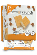 Power Crunch Protein Wafer Bars, High Protein Snacks with Delicious Taste, Salted Caramel, 1.4 Ounce (12 Count)