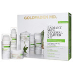 GOLDFADEN MD Radiant Skin Renewal Starter Kit | Complete Skin Care Regime including Exfoliator, Cleanser & Daily Moisturizer | 3 Pc. Set