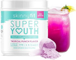 SkinnyFit Super Youth Tropical Punch Multi-Collagen Peptides Plus Apple Cider Vinegar, Hyaluronic Acid, & Vitamin C, Hair, Skin, Nail & Joint Support, Immunity, Healthy Metabolism, 28 Servings