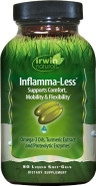 Irwin Naturals Inflamma-Less, Promotes Comfort, Mobility & Flexibility, 80 Liquid Softgels