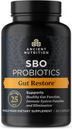 Ancient Nutrition Probiotics, Sbo Probiotics Gut Restore 60 Ct, Promotes Gut Health, Digestive And Immune Support, Gluten Free, Ancient Superfoods Blend, 25 Billion Cfus* Per Serving Ancient Nutrition Probiotics, Sbo Probiotics Gut Restore 60 Ct, Promotes Gut Health, Digestive And Immune Support, Gluten Free, Ancient Superfoods Blend, 25 Billion Cfus* Per Serving