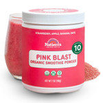 NATIERRA Pink Blast Organic Smoothie Powder | USDA Organic, Vegan & Non-GMO | 7 Oz Jar