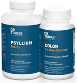 Dr. Tobias Colon Health Bundle With Colon 14 Day Cleanse & Psyllium Daily Supporting Healthy Bowel Movements