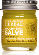 Touchy Skin Salve, Eczema Cream, Eczema Treatment For Kids and Adults , Eczema Cream, Calendula Cream, Itch Cream, Dermatitis, Dry Hands, Hand Mask Balm, Calendula Ointment with Coconut Oil1 Ounce (Pack of 1)