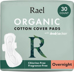 Rael Pads For Women, Organic Cotton Cover - Period Pads With Wings, Feminine Care, Sanitary Napkins, Heavy Absorbency, Unscented, Ultra Thin (Overnight, 40 Count) Rael Pads For Women, Organic Cotton Cover - Period Pads With Wings, Feminine Care, Sanitary Napkins, Heavy Absorbency, Unscented, Ultra Thin (Overnight, 40 Count)