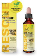 Bach Rescue Remedy Dropper 20Ml, Natural Stress Relief, Homeopathic Flower Essence, Vegan, Gluten & Sugar-Free, Non-Habit Forming (Non-Alcohol Formula)