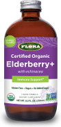 Flora Organic Black Elderberry Syrup + 8.5Oz - Immune Booster With Echinacea, For Kids & Adults, No Added Sugar, Gluten Free, Vegan, Sambuguard Flora Organic Black Elderberry Syrup + 8.5Oz - Immune Booster With Echinacea, For Kids & Adults, No Added Sugar, Gluten Free, Vegan, Sambuguard