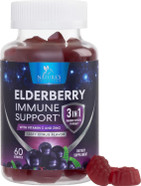 Premium Sambucus Elderberry Gummies With Vitamin C And Zinc, Immune Support Gummy Vitamin Supplement, Natureã¢ÂS Black Elderberry For Adults & Kids - Elder Berry Vitamins, Non-Gmo - 60 Gummies60 Count (Pack Of 1) Premium Sambucus Elderberry Gummies With Vitamin C And Zinc, Immune Support Gummy Vitamin Supplement, Natureã¢ÂS Black Elderberry For Adults & Kids - Elder Berry Vitamins, Non-Gmo - 60 Gummies60 Count (Pack Of 1)