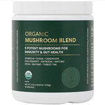 Global Healing Organic Mushroom Powder Supplement Blend 9.5 Ounces - Cordyceps, Chaga, Reishi, Turkey Tail Mushroom For Immune And Gut Health - Nootropic Focus Supplement Superfood