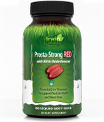 Irwin Naturals Prosta-Strong Red With Nitric Oxide Boosters - Prostate Health Support - Saw Palmetto, Lycopene, Pumpkin Seed & More - 80 Liquid Softgels