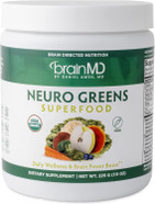 Brainmd Dr Amen Neuro Greens Superfood - 7.9 Oz - Supports Whole-Body Wellness, Digestion + Immune & Brain Health - Gluten Free - 30 Servings