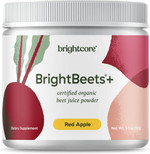 Brightcore Nutrition - Brightbeets Beet Powder, Red Apple Flavor, 150 Grams, 30 Servings