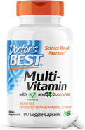 Doctor'S Best Multi-Vitamin, Formulation Fully Optimized For Absorption, Multivitamin With Minerals, Vitamins, Antioxidants & Nutrients For Men And Women, Non-Gmo, Vegan, Gluten Free, 90 Veggie Caps
