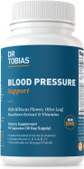 Dr. Tobias Blood Pressure Support Supplement With Hawthorn, Hibiscus Flower, Olive Leaf & Garlic, Supports Normal Circulatory Health With Vitamins C, B6, B12, Niacin, Folate & Herbs, 90 Capsules