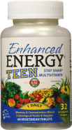 Kal Enhanced Energy For Teens Tablets, 60 Count