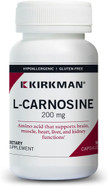 Kirkman  L-Carnosine 200 Mg - Hypoallergenic  90 Vegetarian Capsules  Amino Acid  Gluten Free  Casein Free