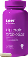 Love Wellness Nootropics Brain Support Supplement, Big Brain Probiotics | Brain Function, Focus, Cognitive Health, & Healthy Mood | Organic Reishi, Chaga, & Lions Mane Mushrooms | Vegan | 30 Capsules Love Wellness Nootropics Brain Support Supplement, Big Brain Probiotics | Brain Function, Focus, Cognitive Health, & Healthy Mood | Organic Reishi, Chaga, & Lions Mane Mushrooms | Vegan | 30 Capsules