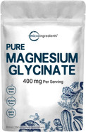 Micro Ingredients Us Origin Pure Magnesium Glycinate Powder, 250 Grams, Strongly Support Bone, Internal Circulation And Muscle Health, No Gmos And Vegan Friendly