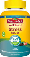 Nature Made Wellblends Stress Relief Gummies, L Theanine 200Mg To Help Reduce Stress, With Gaba 100Mg, Same Day Stress Support, 40 Strawberry Flavor Gummies