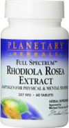 Planetary Herbals Full Spectrum Rhodiola Rosea Extract Tablets, 60 Count