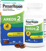 Preservision Areds 2 Eye Vitamin & Mineral Supplement, Contains Lutein, Vitamin C, Zeaxanthin, Zinc & Vitamin E, 90 Softgels (Packaging May Vary) Preservision Areds 2 Eye Vitamin & Mineral Supplement, Contains Lutein, Vitamin C, Zeaxanthin, Zinc & Vitamin E, 90 Softgels (Packaging May Vary)