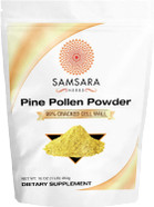 Samsara Herbs Pine Pollen Powder Wild Harvested - 99% Cracked Cell Wall (16Oz/454G) Supports Healthy Energy & Longevity1 Pound (Pack Of 1)
