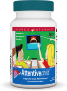 Source Naturals Attentive Child Chewable Wafers For Brain Metabolism Support - 30 Fruit Wafers Source Naturals Attentive Child Chewable Wafers For Brain Metabolism Support - 30 Fruit Wafers