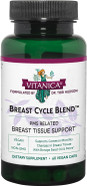 Vitanica - Breast Cycle Blend - Breast Cycle Support - 60 Vegetarian Capsules