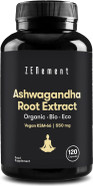 Zenement | Organic Ashwagandha Root Extract, Vegan Ksm-66 | 550Mg X 120 Capsules | 100% Natural Ingredients, Vegan, Gmo Free