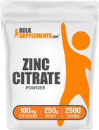 Bulksupplements.Com Zinc Citrate Powder - Zinc Supplements, Zinc 30Mg, Zinc Powder - Pure Zinc Citrate, For Immune Support - Gluten Free, 100Mg Per Serving, 250G (8.8 Oz)8.8 Ounce (Pack Of 1)