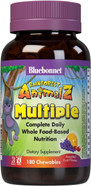 Bluebonnet Nutrition Rainforest Animalz Whole Food Based Multiple Chewable Tablet, Kids Multivitamin & Mineral, Vitamin C, D3, Iron, Gluten Free, Milk Free, Kosher, 180 Chewable Tablets, Mixed Flavor