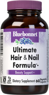 Bluebonnet Nutrition Ultimate Hair And Nail Formula, Vitamins*, Minerals*, Specialty Nutrients For Beauty Within*, Gluten-Free, Kosher-Certified, Dairy-Free, Vegan, 60 Vegetable Capsules, 20 Servings Bluebonnet Nutrition Ultimate Hair And Nail Formula, Vitamins*, Minerals*, Specialty Nutrients For Beauty Within*, Gluten-Free, Kosher-Certified, Dairy-Free, Vegan, 60 Vegetable Capsules, 20 Servings