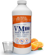 Buried Treasure Vm100 Daily Multi - 32 Servings, Liquid Vitamins Minerals Supplement With Dose Cup Buried Treasure Vm100 Daily Multi - 32 Servings, Liquid Vitamins Minerals Supplement With Dose Cup