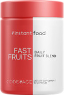 Codeage Instantfood Fast Fruits, Over 15 Fruits Equivalent All-In-One, Vegan Daily Vitamins, Whole Food Nutrients Berries, Antioxidant Polyphenols & Bioflavonoid Multivitamin Capsules, Non-Gmo, 90 Ct Codeage Instantfood Fast Fruits, Over 15 Fruits Equivalent All-In-One, Vegan Daily Vitamins, Whole Food Nutrients Berries, Antioxidant Polyphenols & Bioflavonoid Multivitamin Capsules, Non-Gmo, 90 Ct