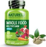 Naturelo Whole Food Multivitamin For Men - With Vitamins, Minerals, Organic Herbal Extracts - Vegetarian - For Energy, Brain, Heart, Eye Health - 120 Vegan Capsules Naturelo Whole Food Multivitamin For Men - With Vitamins, Minerals, Organic Herbal Extracts - Vegetarian - For Energy, Brain, Heart, Eye Health - 120 Vegan Capsules