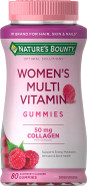 Nature's Bounty Optimal Solutions Women's Multivitamin, Immune and Cellular Energy Support, Bone Health, Raspberry Flavor, 80 Gummies80 Count (Pack of 1)