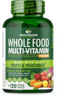 Whole Food Multivitamin For Men - Natural Multi Vitamins, Minerals, Organic Extracts - Vegan Vegetarian - 120 Tablets Whole Food Multivitamin For Men - Natural Multi Vitamins, Minerals, Organic Extracts - Vegan Vegetarian - 120 Tablets