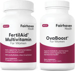 Fertilaid For Women & Ovaboost Combo, Female Fertility Supplement & Natural Fertility Vitamin With Myo-Inositol, Vitex & Vitamins To Support Ovulation, Cycle Regularity & Egg Quality, 1 Month Supply Fertilaid For Women & Ovaboost Combo, Female Fertility Supplement & Natural Fertility Vitamin With Myo-Inositol, Vitex & Vitamins To Support Ovulation, Cycle Regularity & Egg Quality, 1 Month Supply