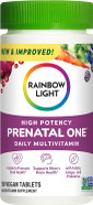 Rainbow Light High-Potency Prenatal One Multivitamin, Prenatal Health Multivitamin Supports Mom's Health and Baby's Development, With Vitamin C, Vegan, 90 Count90 Count (Pack of 1)